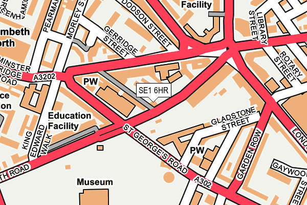 SE1 6HR map - OS OpenMap – Local (Ordnance Survey)