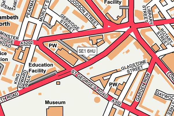 SE1 6HU map - OS OpenMap – Local (Ordnance Survey)