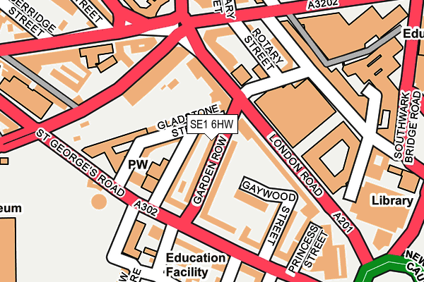 SE1 6HW map - OS OpenMap – Local (Ordnance Survey)