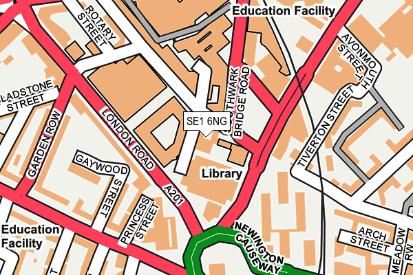 SE1 6NG map - OS OpenMap – Local (Ordnance Survey)