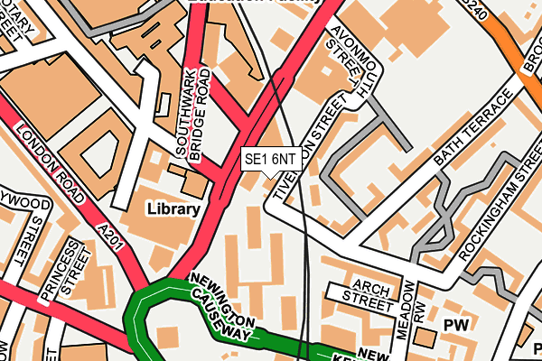 SE1 6NT map - OS OpenMap – Local (Ordnance Survey)