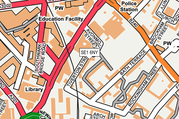 SE1 6NY map - OS OpenMap – Local (Ordnance Survey)