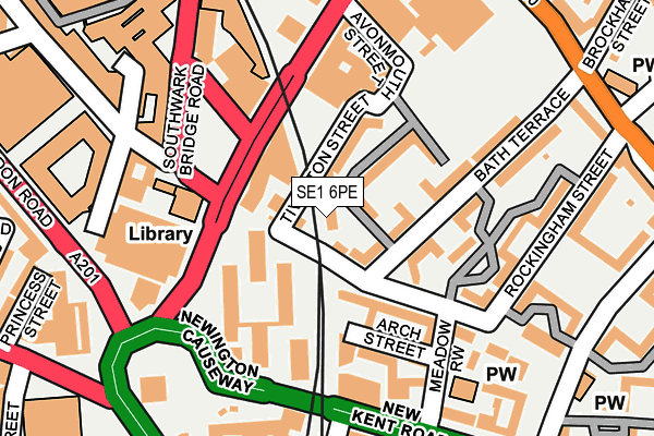 SE1 6PE map - OS OpenMap – Local (Ordnance Survey)