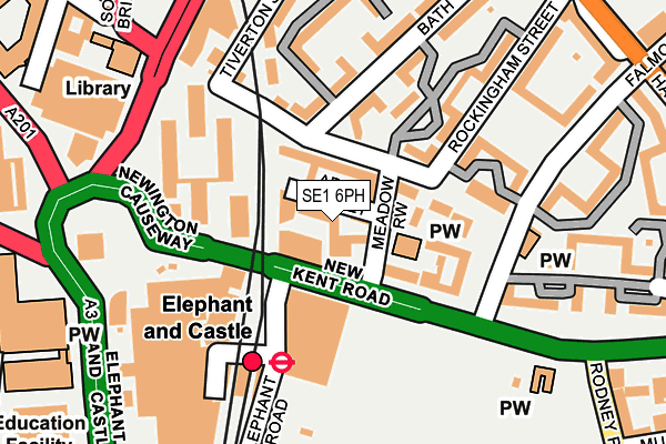 SE1 6PH map - OS OpenMap – Local (Ordnance Survey)