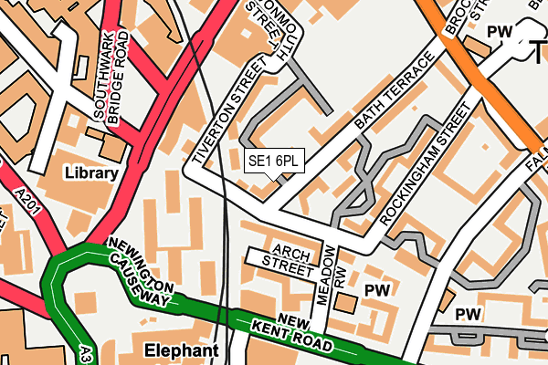 SE1 6PL map - OS OpenMap – Local (Ordnance Survey)