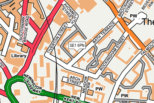 SE1 6PN map - OS OpenMap – Local (Ordnance Survey)