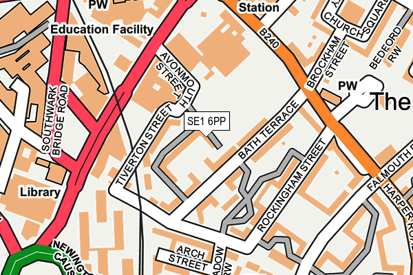 SE1 6PP map - OS OpenMap – Local (Ordnance Survey)