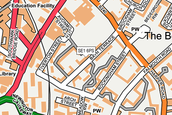 SE1 6PS map - OS OpenMap – Local (Ordnance Survey)