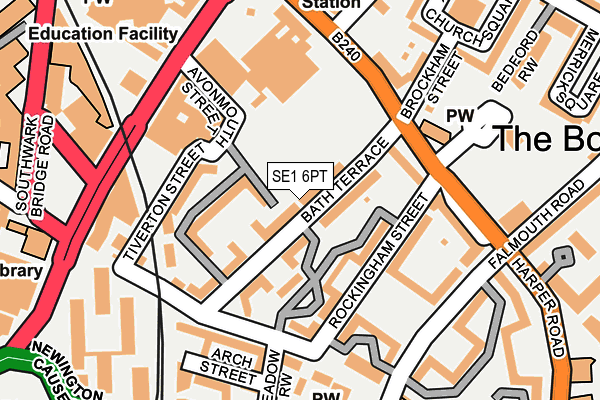 SE1 6PT map - OS OpenMap – Local (Ordnance Survey)