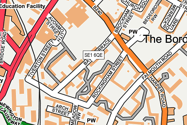 SE1 6QE map - OS OpenMap – Local (Ordnance Survey)