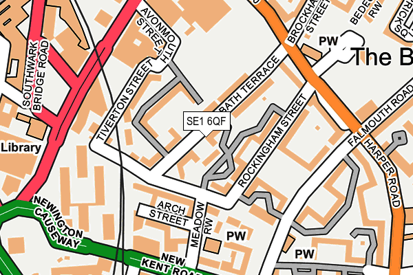SE1 6QF map - OS OpenMap – Local (Ordnance Survey)