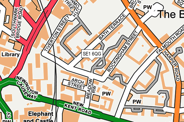 SE1 6QG map - OS OpenMap – Local (Ordnance Survey)