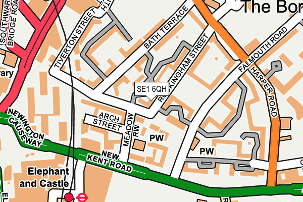 SE1 6QH map - OS OpenMap – Local (Ordnance Survey)