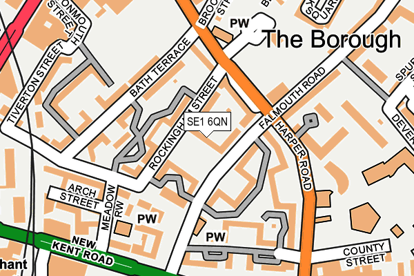 SE1 6QN map - OS OpenMap – Local (Ordnance Survey)