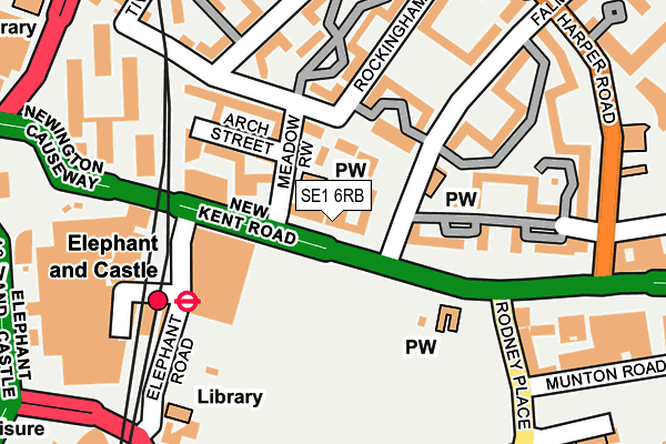 SE1 6RB map - OS OpenMap – Local (Ordnance Survey)