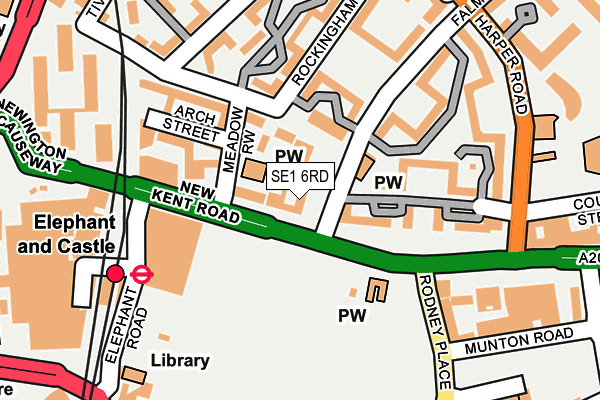 SE1 6RD map - OS OpenMap – Local (Ordnance Survey)