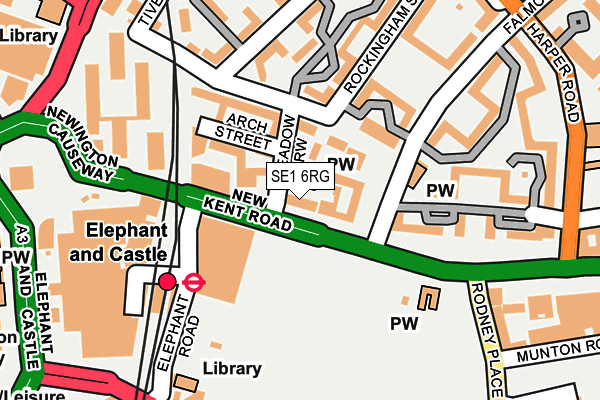SE1 6RG map - OS OpenMap – Local (Ordnance Survey)