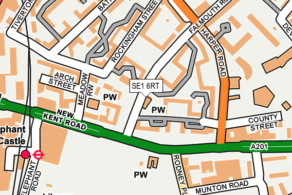 SE1 6RT map - OS OpenMap – Local (Ordnance Survey)