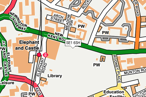 SE1 6SH map - OS OpenMap – Local (Ordnance Survey)