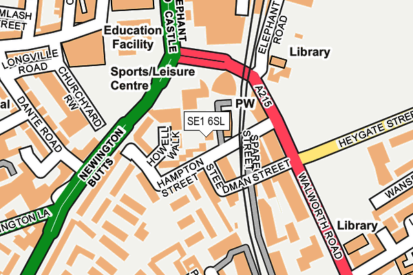 SE1 6SL map - OS OpenMap – Local (Ordnance Survey)