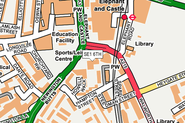 SE1 6TH map - OS OpenMap – Local (Ordnance Survey)