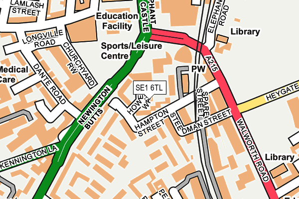 SE1 6TL map - OS OpenMap – Local (Ordnance Survey)