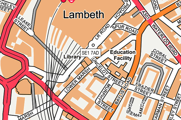 SE1 7AD map - OS OpenMap – Local (Ordnance Survey)