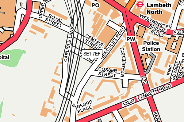 SE1 7EF map - OS OpenMap – Local (Ordnance Survey)