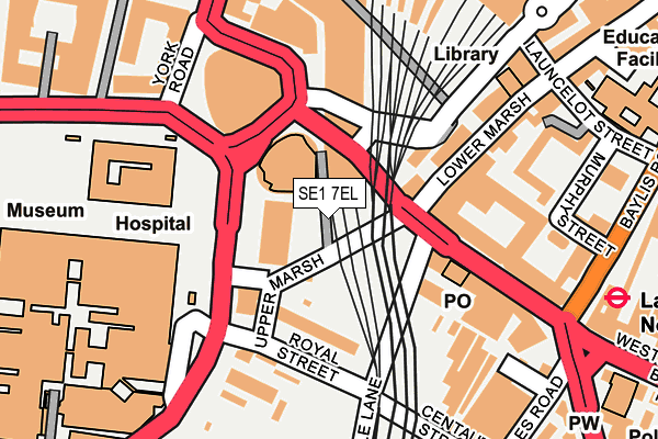 SE1 7EL map - OS OpenMap – Local (Ordnance Survey)
