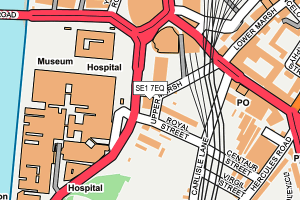 SE1 7EQ map - OS OpenMap – Local (Ordnance Survey)