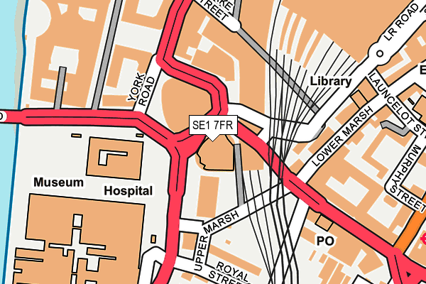 SE1 7FR map - OS OpenMap – Local (Ordnance Survey)