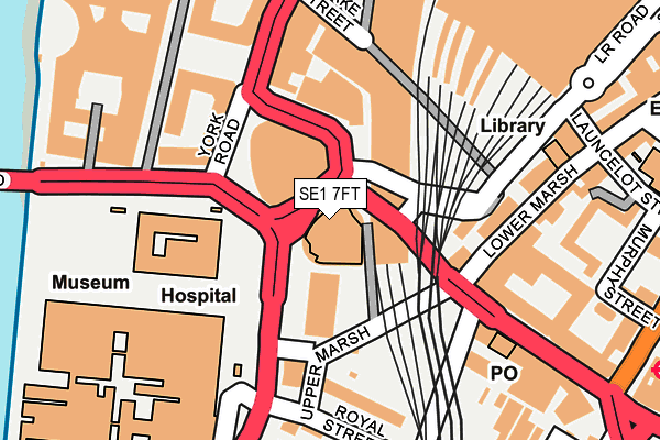 SE1 7FT map - OS OpenMap – Local (Ordnance Survey)