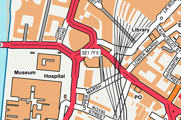 SE1 7FX map - OS OpenMap – Local (Ordnance Survey)