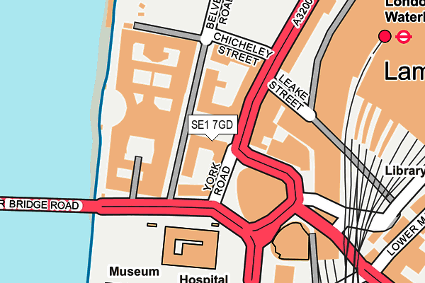 SE1 7GD map - OS OpenMap – Local (Ordnance Survey)