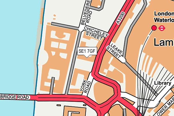 SE1 7GF map - OS OpenMap – Local (Ordnance Survey)