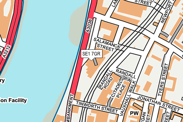 SE1 7GR map - OS OpenMap – Local (Ordnance Survey)
