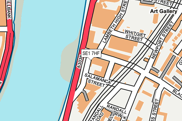 SE1 7HF map - OS OpenMap – Local (Ordnance Survey)