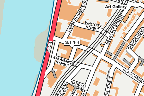 SE1 7HH map - OS OpenMap – Local (Ordnance Survey)