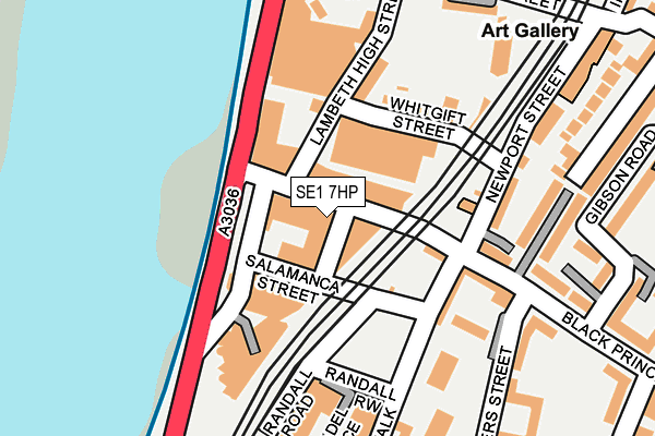 SE1 7HP map - OS OpenMap – Local (Ordnance Survey)