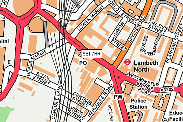 SE1 7HR map - OS OpenMap – Local (Ordnance Survey)