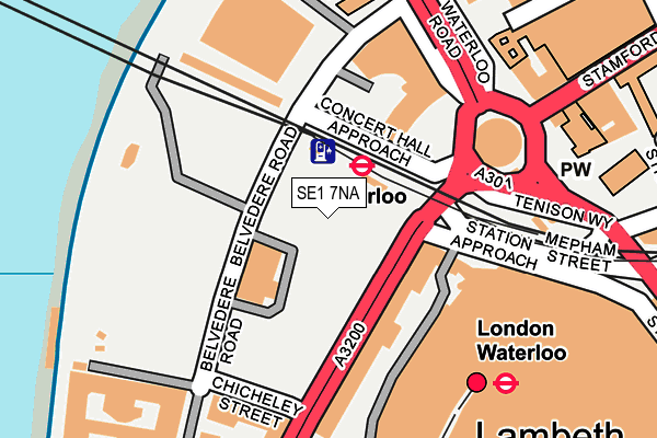 SE1 7NA map - OS OpenMap – Local (Ordnance Survey)