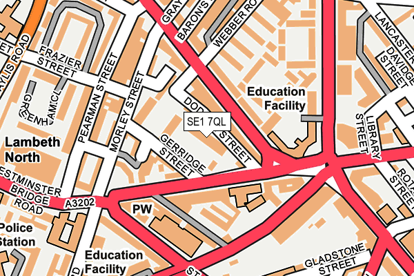 SE1 7QL map - OS OpenMap – Local (Ordnance Survey)