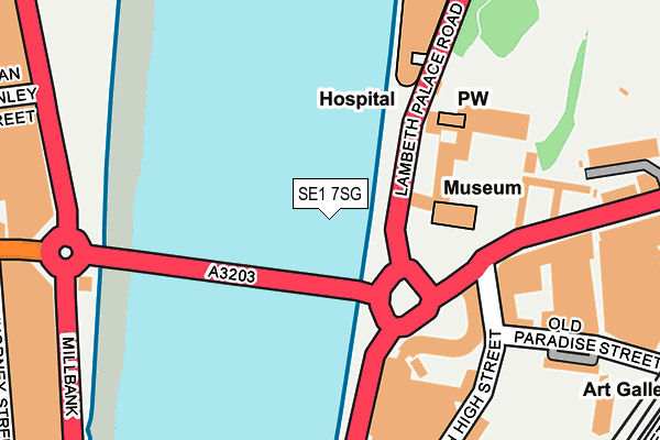 SE1 7SG map - OS OpenMap – Local (Ordnance Survey)