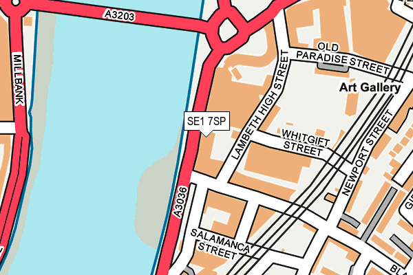 SE1 7SP map - OS OpenMap – Local (Ordnance Survey)