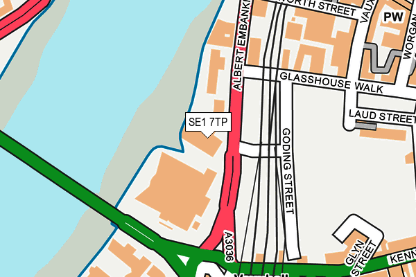 SE1 7TP map - OS OpenMap – Local (Ordnance Survey)