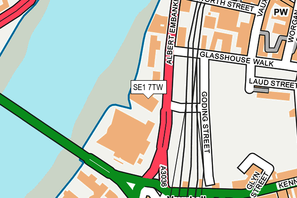 SE1 7TW map - OS OpenMap – Local (Ordnance Survey)