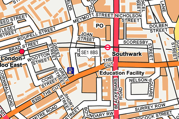 SE1 8BS map - OS OpenMap – Local (Ordnance Survey)