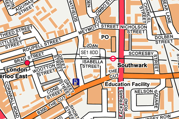 SE1 8DD map - OS OpenMap – Local (Ordnance Survey)