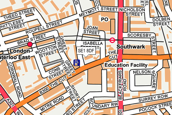 SE1 8DF map - OS OpenMap – Local (Ordnance Survey)