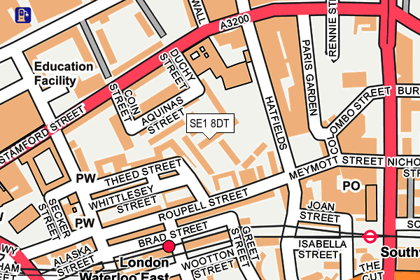 SE1 8DT map - OS OpenMap – Local (Ordnance Survey)